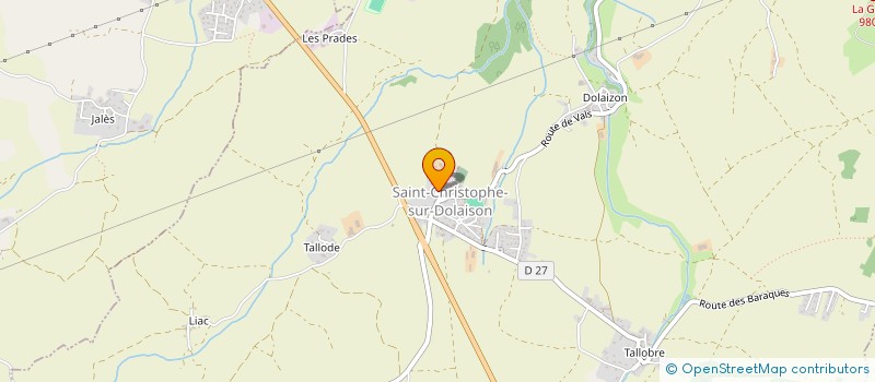 localisation de l'entreprise FT ISOLATION à SAINT-CHRISTOPHE-SUR-DOLAISON