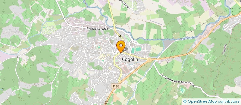 localisation de l'entreprise FT MACONNERIE à COGOLIN