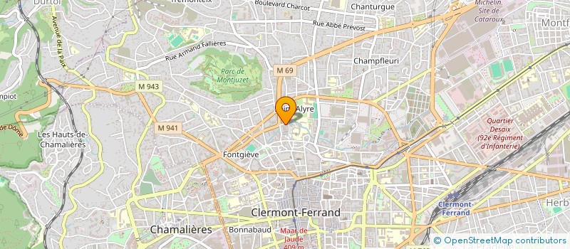 localisation de l'entreprise FT PLUS à CLERMONT-FERRAND