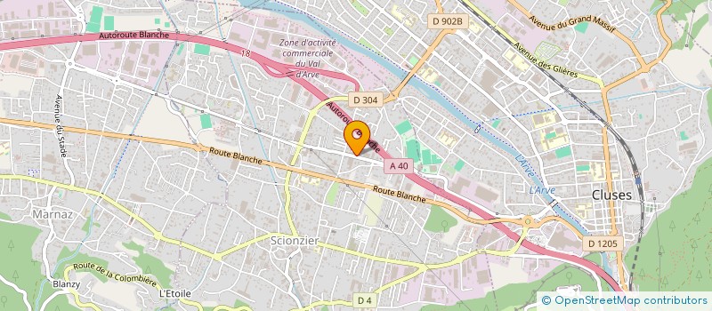 localisation de l'entreprise FT TRANFERT  SCIONZIER