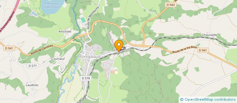 localisation de l'entreprise FT2B  PONTGIBAUD