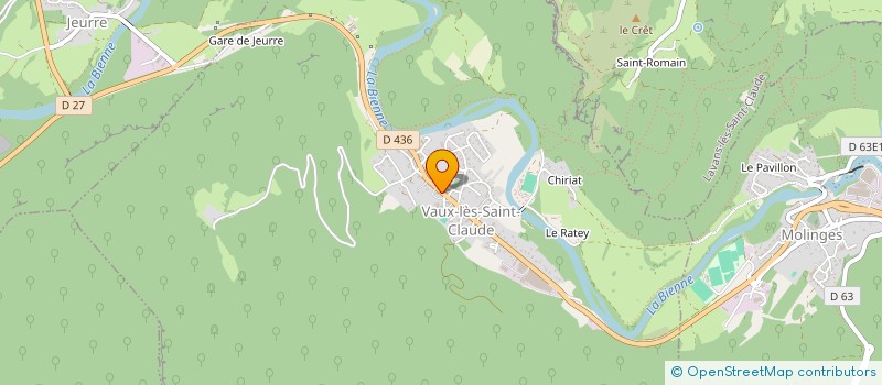 localisation de l'entreprise FT2D RECUPERATION  VAUX-LES-SAINT-CLAUDE