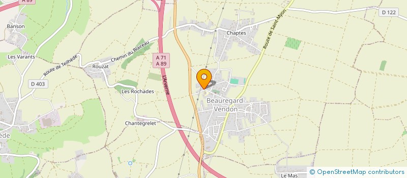 localisation de l'entreprise FT2J  BEAUREGARD-VENDON