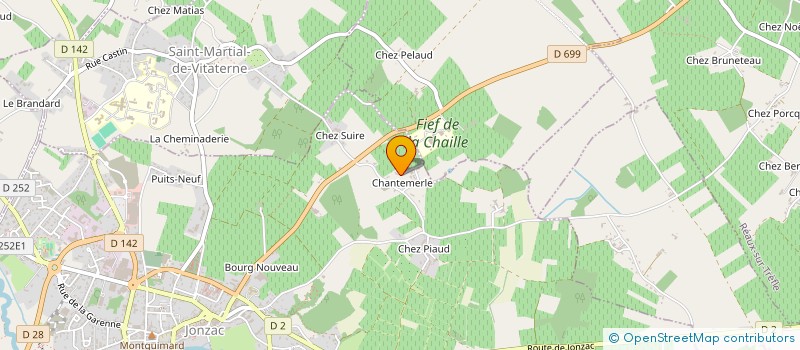 localisation de l'entreprise FTA SPIRITS à JONZAC