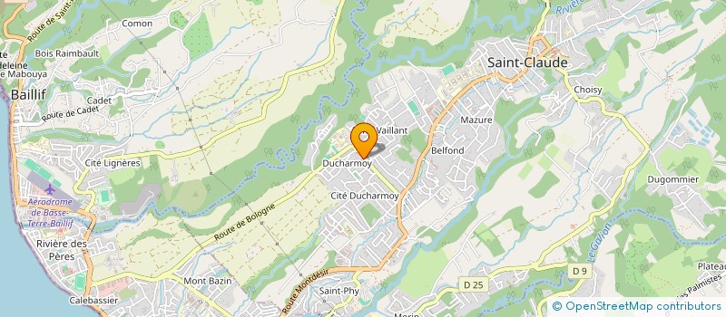 localisation de l'entreprise FTB GESTION à SAINT-CLAUDE
