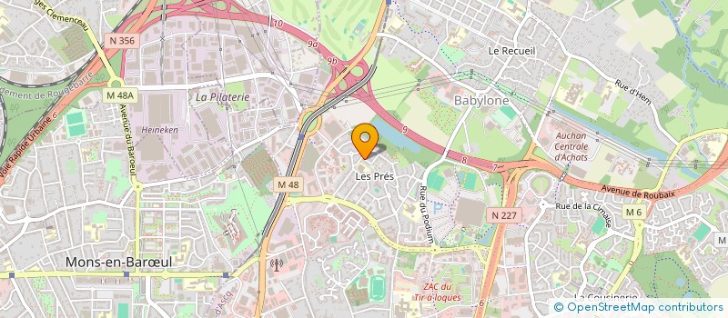 localisation de l'entreprise FTC AUTO à VILLENEUVE-D'ASCQ