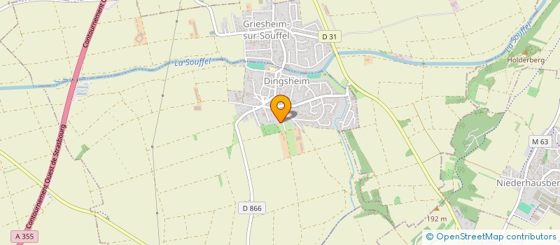 localisation de l'entreprise FTC PLATRERIE  DINGSHEIM