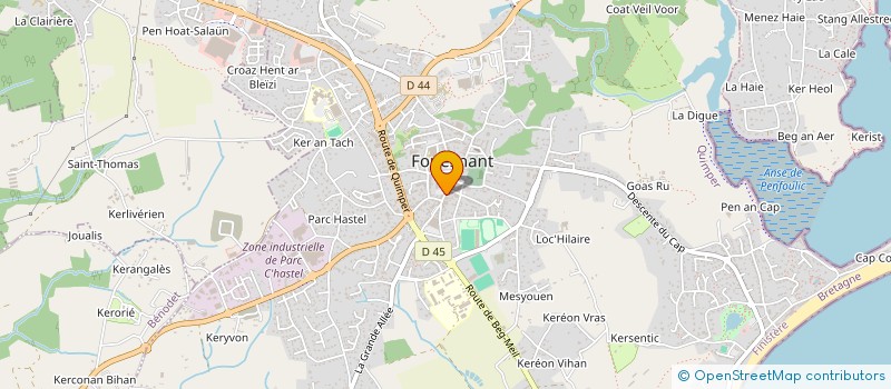 localisation de l'entreprise FTCOIFF à FOUESNANT