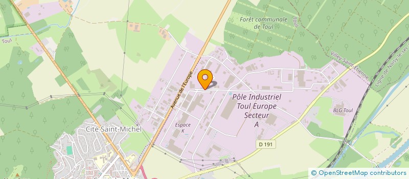 localisation de l'entreprise FTD  TOUL