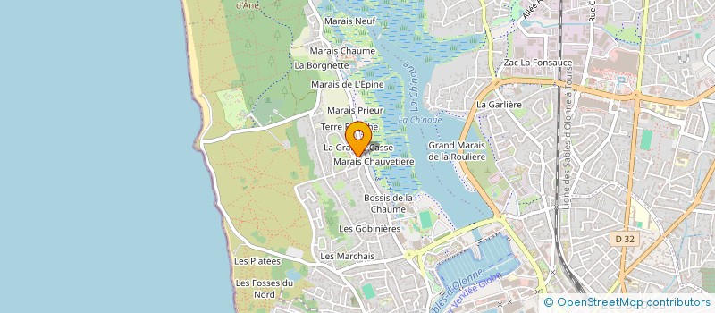 localisation de l'entreprise FTD 85 à LES SABLES D'OLONNE