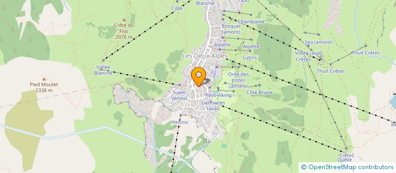 localisation de l'entreprise FTD PIZZA  LES DEUX ALPES