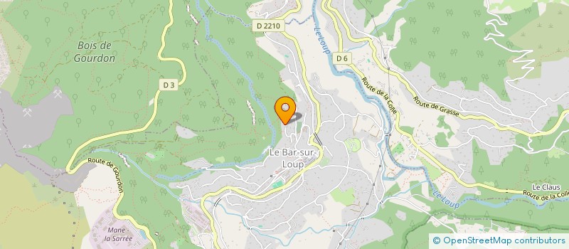localisation de l'entreprise FTDM 06  LE BAR-SUR-LOUP