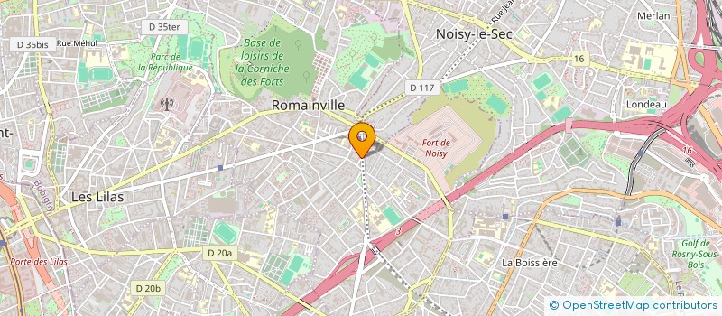 localisation de l'entreprise FTE à ROMAINVILLE