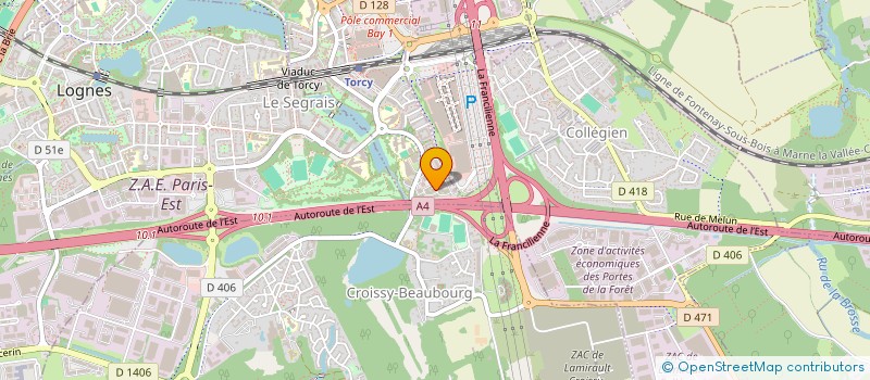 localisation de l'entreprise FTE FORMATION  TORCY