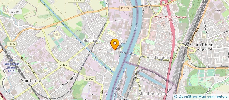 localisation de l'entreprise FTELECOM  HUNINGUE