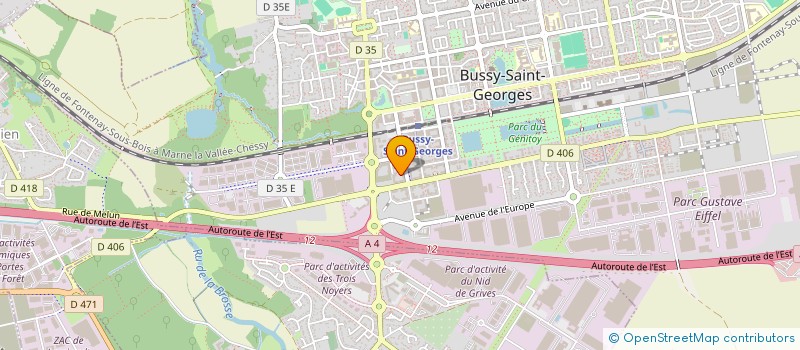localisation de l'entreprise FTF 2 à BUSSY-SAINT-GEORGES
