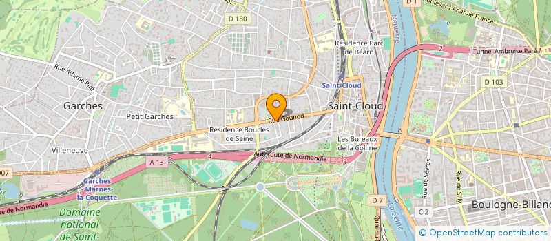 localisation de l'entreprise FTF à SAINT-CLOUD