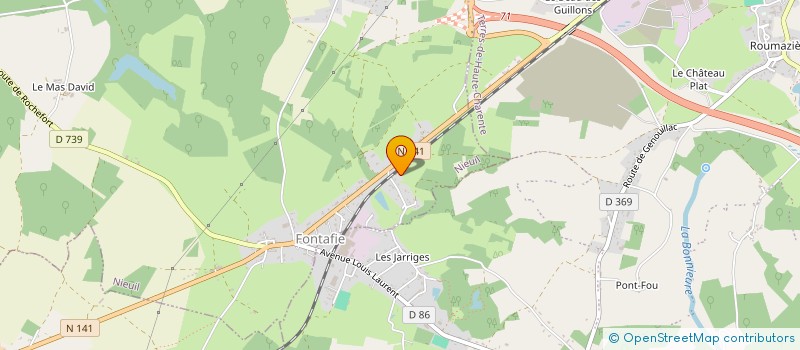 localisation de l'entreprise FTH  NIEUIL