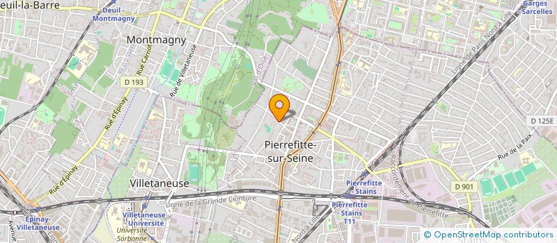 localisation de l'entreprise FTL TRANSPORT  PIERREFITTE-SUR-SEINE