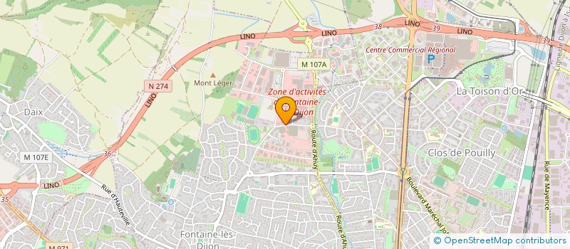localisation de l'entreprise FTM.COM à FONTAINE-LES-DIJON