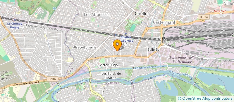 localisation de l'entreprise FTM ELEC à CHELLES