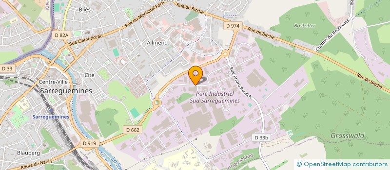 localisation de l'entreprise FTM LOGISTICS à SARREGUEMINES