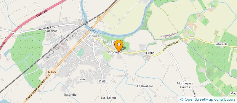 localisation de l'entreprise FTM MONTAGE  ALBIAS