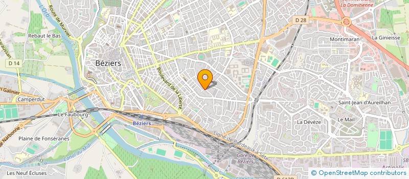 localisation de l'entreprise FTMB à BEZIERS