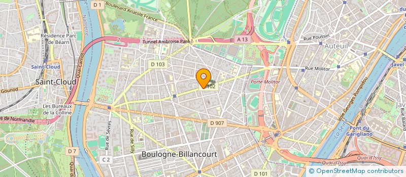 localisation de l'entreprise FTNL  BOULOGNE-BILLANCOURT