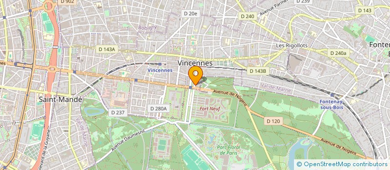localisation de l'entreprise FTP à VINCENNES