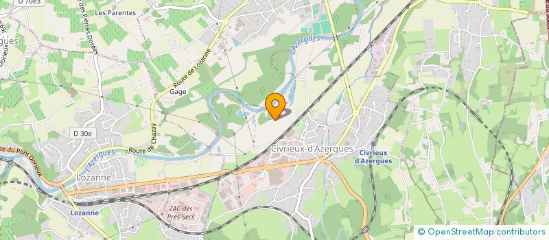 localisation de l'entreprise FTS EXPRESS à CIVRIEUX-D'AZERGUES