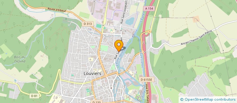 localisation de l'entreprise FTS MECA à LOUVIERS