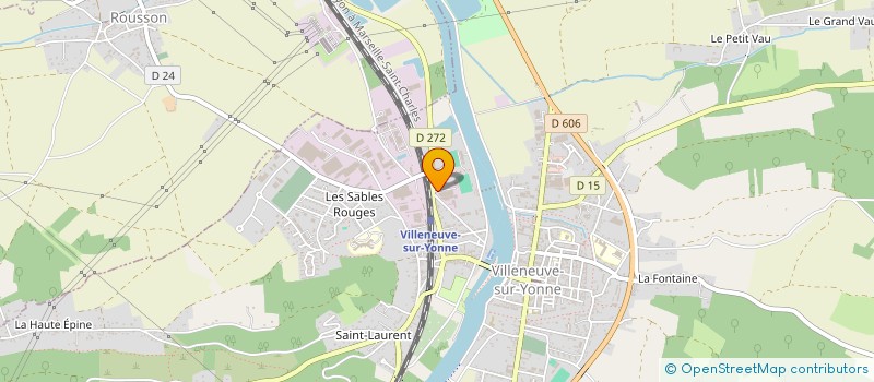 localisation de l'entreprise FTS PRODUCTION à VILLENEUVE SUR YONNE