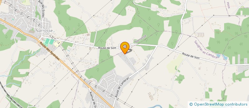 localisation de l'entreprise FTSHERNIOLEBEAUX  SAUGNAC-ET-CAMBRAN