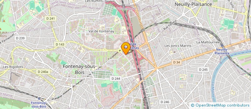 localisation de l'entreprise FTSM - FRANCE TECHNICAL SERVICES & MAINTENANCE  LAGNY-SUR-MARNE