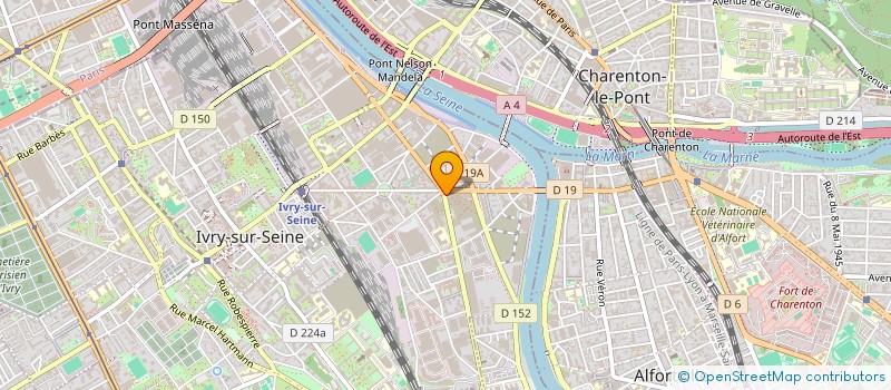 localisation de l'entreprise FTTH FUSION à IVRY-SUR-SEINE