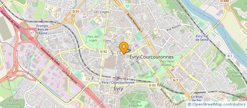localisation de l'entreprise FTU GESTION à EVRY-COURCOURONNES