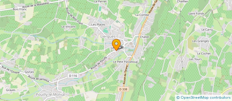 localisation de l'entreprise FTV PROD  PORTE DES PIERRES DOREES