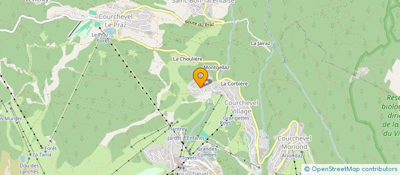 localisation de l'entreprise FTVR LOCATION à COURCHEVEL