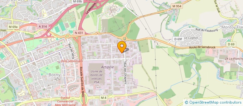 localisation de l'entreprise FU.TU.RA.  METZ