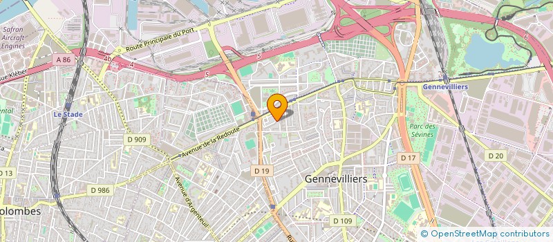 localisation de l'entreprise FUANI à GENNEVILLIERS