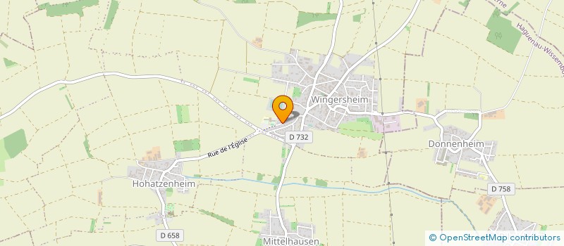 localisation de l'entreprise FUCHS ALBERT SARL à WINGERSHEIM LES QUATRE BANS
