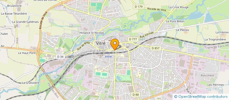 localisation de l'entreprise FUCHSIA  VITRE