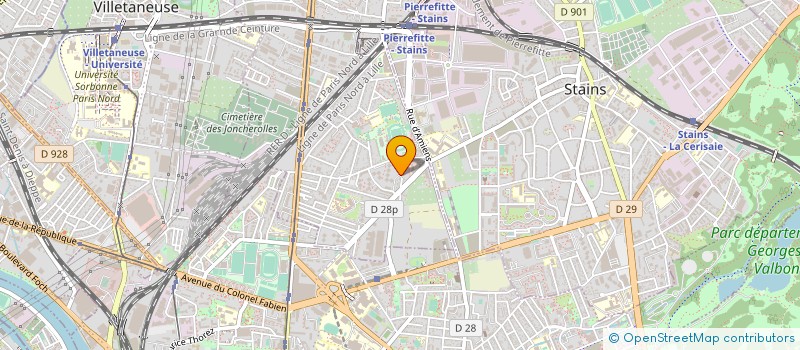 localisation de l'entreprise FUCHSIA  AUBERVILLIERS