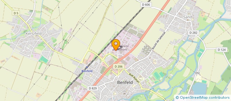 localisation de l'entreprise FUCHSIA SUSHI BENFELD  BENFELD