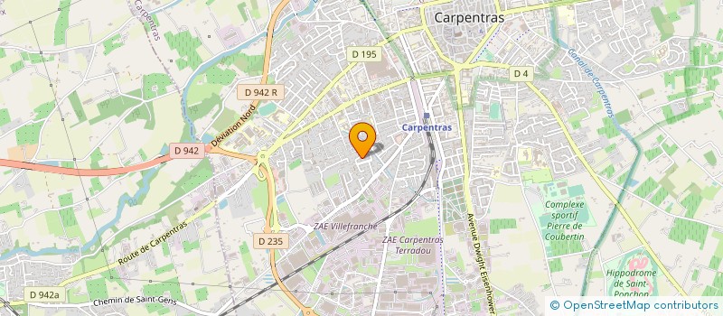 localisation de l'entreprise FUDA  CARPENTRAS