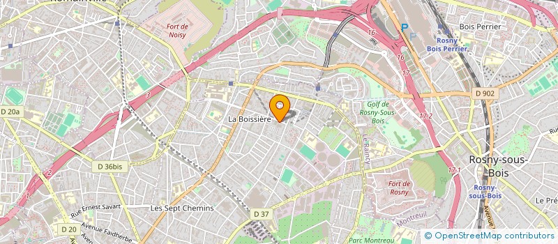 localisation de l'entreprise FUDA FERREIRA à MONTREUIL