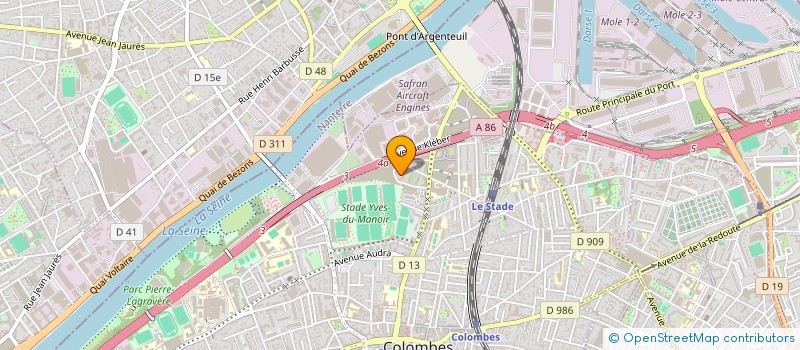 localisation de l'entreprise FUDIBET à COLOMBES