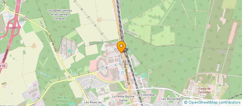 localisation de l'entreprise FUDO SARAN à SARAN