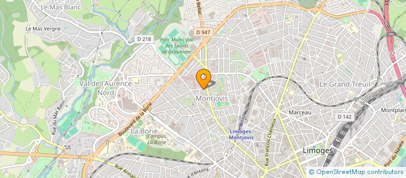 localisation de l'entreprise FUDO SHIN ROBERT PECHALAT à LIMOGES